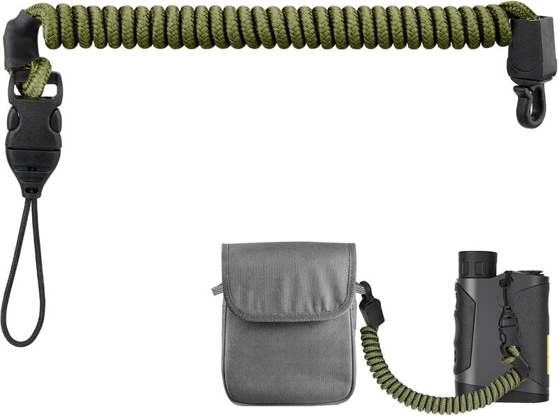Ullnosoo Rangefinder Tether, Detachable Range Finder Lanyard for Hunting, Retractable Nylon Elastic Rope - Image 1